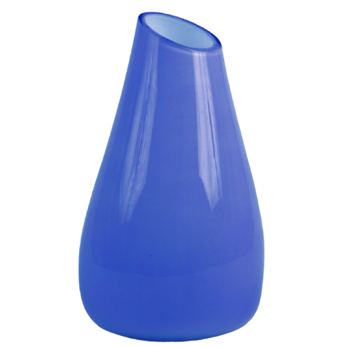Ваза Либеро 90-014 узкая №2 синий опал. 25см(1631)