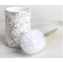 Ёрш для туалета напольный «Лили», 9,5х37 см, цвет белый (4439020)