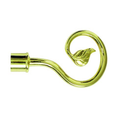 Карниз Ле-Гранд кованный Наконечник Лукка 16D золот.глянец (пара)