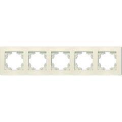 Рамка 5-пост UNIVersal Афина сл.кость A1042-I
