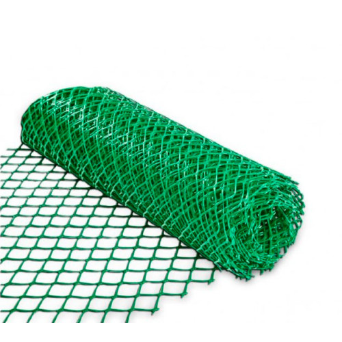 Сетка пластиковая 55*55 (1,5*20м) цвет зеленый/хаки, ромб ПРОДАЁТСЯ КРАТНО 5М!!