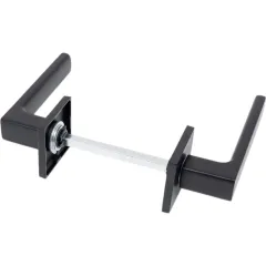 Ручки раздельные FUARO K.TRG52.TETRAGON BL-24 черный квадрат 8х170 мм (48363)