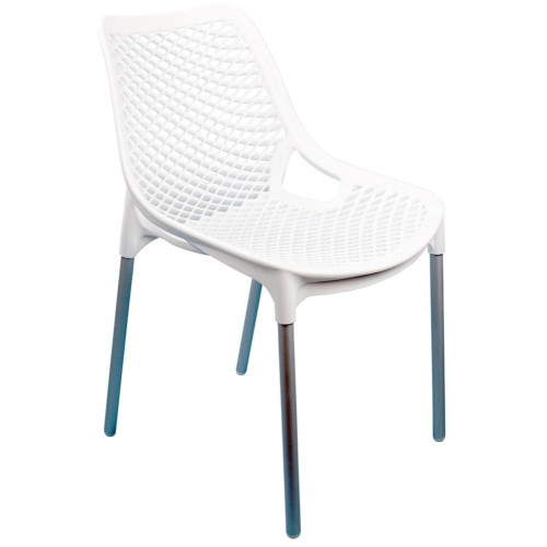 Стул пластиковый Эврика белый М6332 (205112)