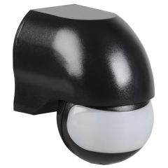 ИК-Датчик движ. 1100Вт (обзор=180гр./дальн.=10м) IP44 черн. ИЭК ДД 010 LDD10-010-1100-002