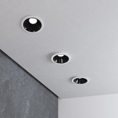 Свет. точ. ES 25081/LED 8W 4200K белый/чёрный жемчуг