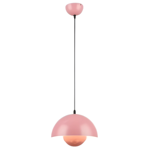 Светильник Люмис N5649/1HQ PK 1x40W E27 d230 h800 розовый