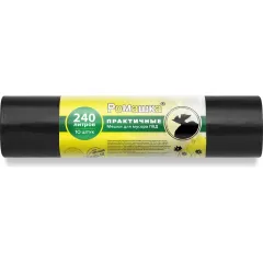Пакеты для мусора Ромашка Практичные 240л/10шт (ВР-0071)