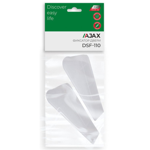 Упор дверной Ajax DSF-110 прозрачный (43131) (2ШТ)