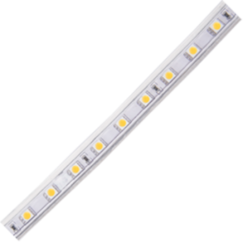 Светодиодная лента 220V Ecola 60Led 14,4W 14х7 5050 IP68 теплый свет 2К SA5W14ESB (563200)