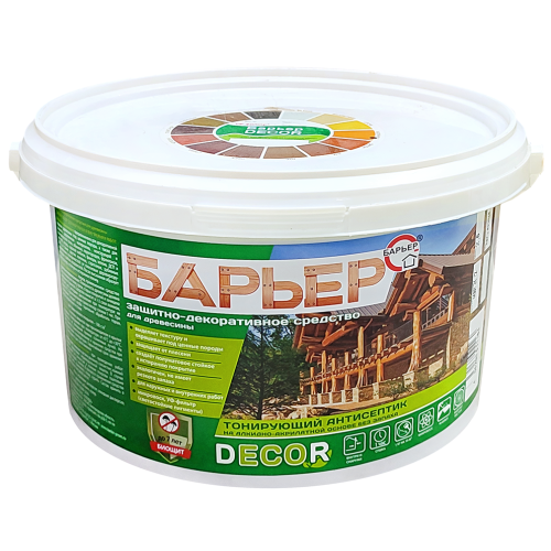 Средство Барьер-Decor защитное для древесины , Тик, 2,5кг