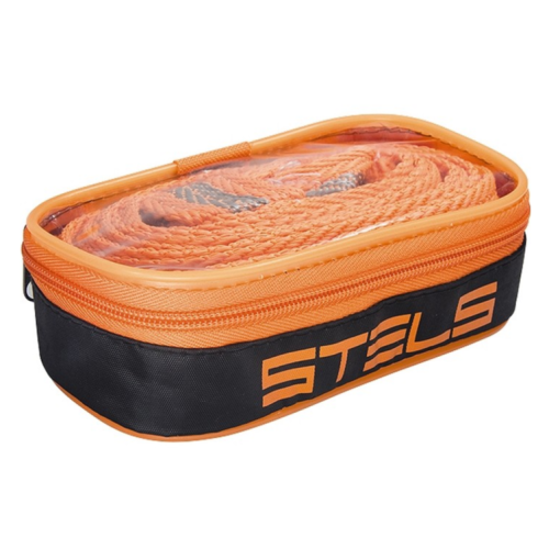 Трос буксировочный STELS 5т, 2 крюка, сумка на молнии (54381)