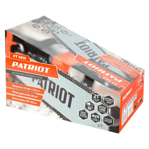 Пила цепная бензо PATRIOT PT 3816 (220105510) (*20)