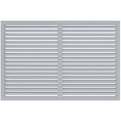 Радиаторная вентиляционная решетка из ПВХ П6090Р сер.