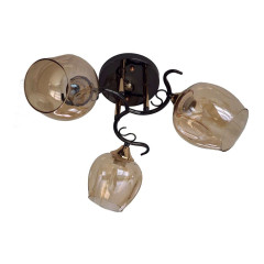 Светильник ЭкономСвет 31948/3BK+FGD AMB