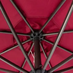 Зонт садовый 270*270см бордовый с подставкой 51*12*51см (502006)