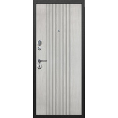 Дверь метал. Nova Серебро/Белый ясень (2050*860, Левая)