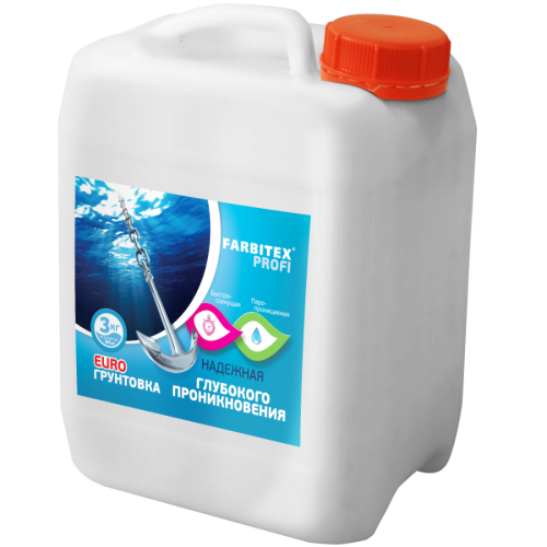 Грунт FARBITEX PROFI TIEFGRUNT акриловый глубокого проникновения 3кг