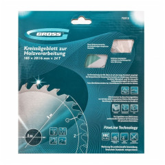 Диск пильный GROSS 185 x 20/16 x 24Т (73313)