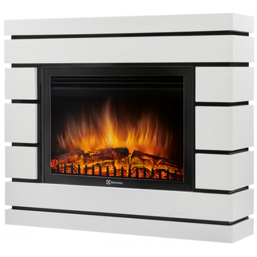 Камин электрический Electrolux Moderno 25 шпон белый дуб + EFP/P-2520LS N