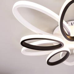 Светильник EUROSVET 90137/10 белый/чёрный(30м2)