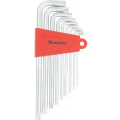 Набор ключей шестигранных MATRIX TORX 9шт удлиненные сатин (Т10-Т50мм) (12306)