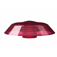 Поликарбонат сот. Термошайба  4мм, бордовый