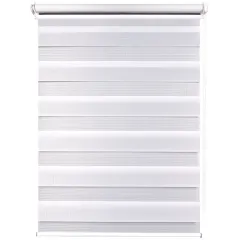 Рулонные жалюзи День-Ночь easy fix 66*160 белый