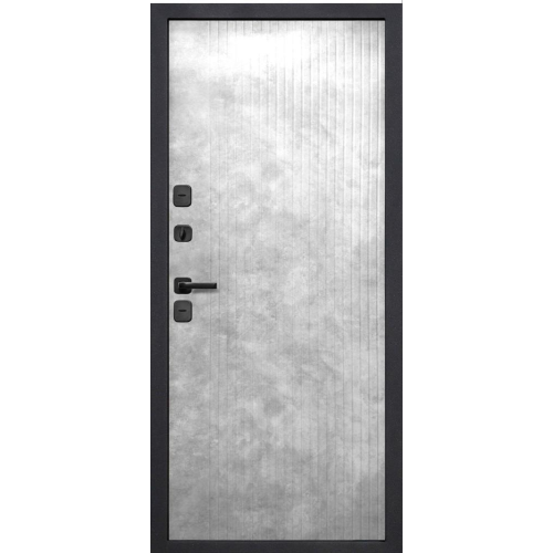 Дверь метал. Термо Эверест Бетон снежный (2050*860, Левая)