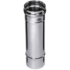 Дымоход труба 0,8мм Ф130 L=0,25м нержавеющая сталь (Феррум)