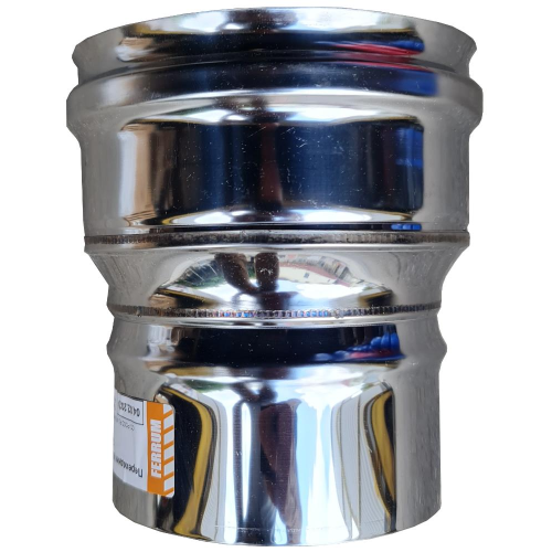 Дымоход переходник 0,5мм Ф115П-120М (AISI 430)