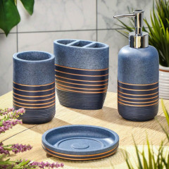 Держатель для зубных щеток пластик, синий, RE0998DA-TBH (435060)