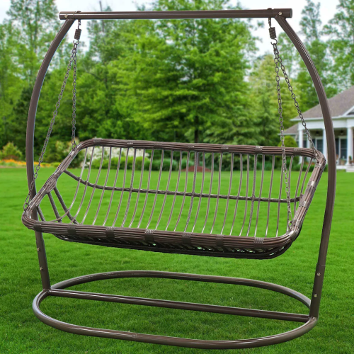 Качели садовые 2-х местные 155х105х160см до 240кг,бежевые GREEN DAYS 1801 (329737) (*20)