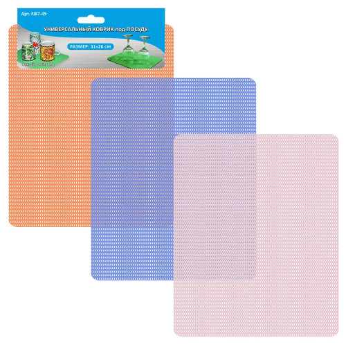 Коврик универсальный Мультидом 31х26см вспененный (43917)