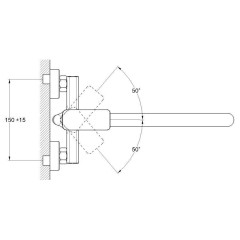 Смеситель для ванны G-LAUF GOR7-A058 ф 35