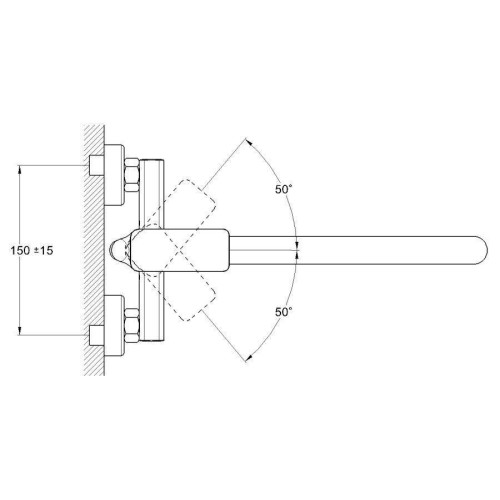 Смеситель для ванны G-LAUF GOR7-A058 ф 35