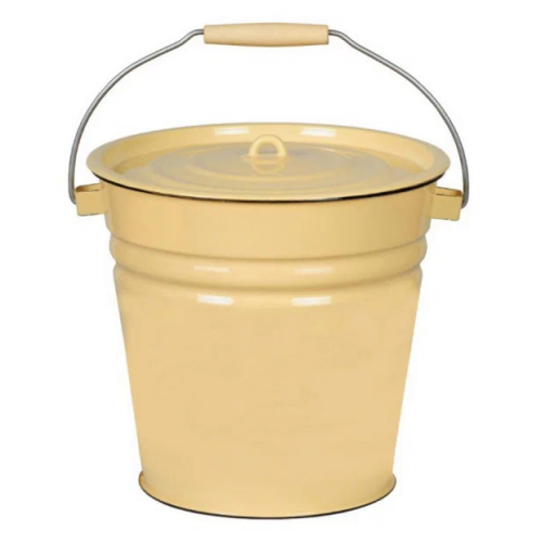 Ведро эмаль 12л с крышкой 2с28 без рисунка Северсталь