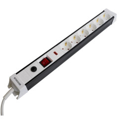 Фильтр сетевой Stekker 6 роз. 16A 3м белый HM22-61-03 Techno 50151