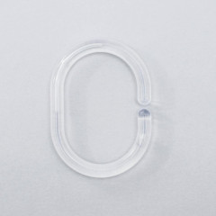Кольцо для шторок в ванну ВИОЛЕТПЛАСТ уп. 12шт, прозрачн