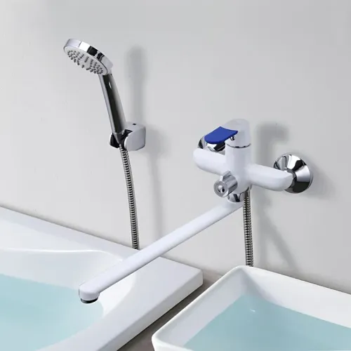 Смеситель для ванны FRAP F2234 шар. встр. диверт, бел(разноцвет), латунь