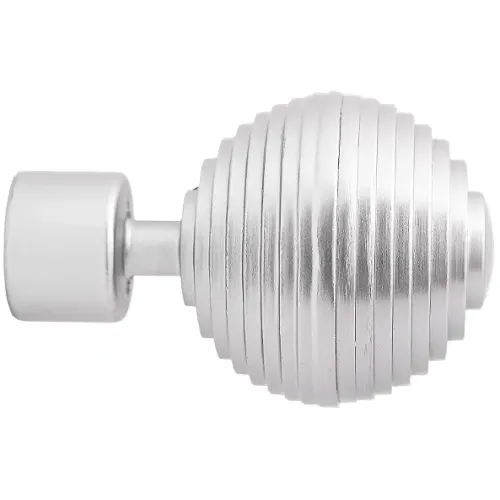 Карниз Ле-Гранд кованный твист 2,4м (1ряд) D25/19/(16) серебро мат, Дюна