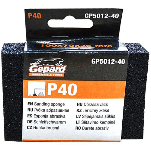 Губка абразивная GEPARD P40 (GP5012-40)