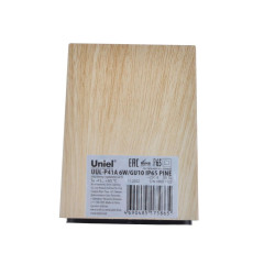 Светильник Uniel UUL-P41A IP65 PINE GU10 6W IP65 68x150x92 сосна
