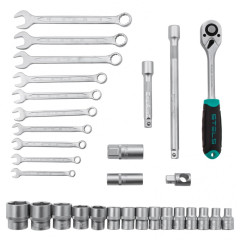 Набор инструментов STELS  31 пр. 1/4, CrV, 6 гран. головки (14102)