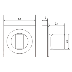 Фиксатор VETTORE BK 0605 ВN (черн/никель) (17400)
