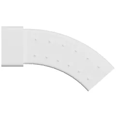 Колено плоское вертикальное разноугловое 511KRPV