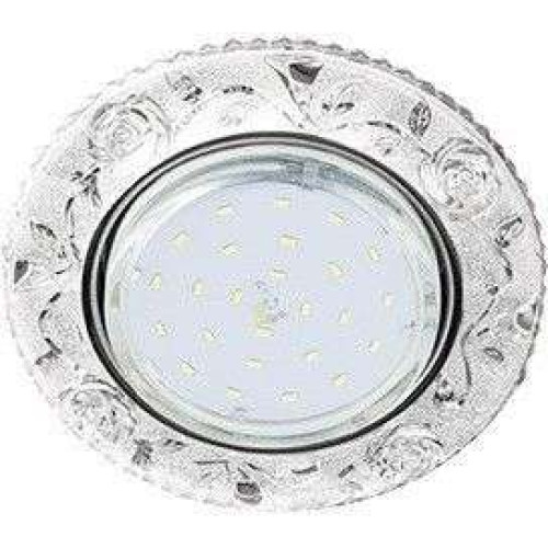 Свет. точ. ECOLA LD7071 GX53 Розы проз./хром FT53CREFB(622590)