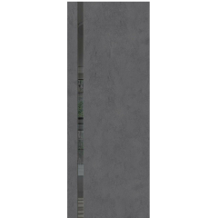 Дверное полотно Браво-1.55 ДО 70 Slate Art, покрытие Эко Шпон (BRAVO) (лакобель черное)(153-1024)