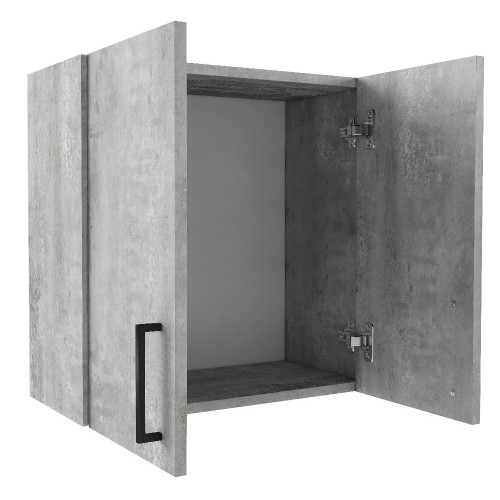 Шкаф навесной EVA GOLD под сушку 60 светлый цемент