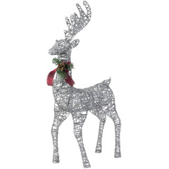 Фигурка декоративная Олень серебристый 50х85х18см (3662050)