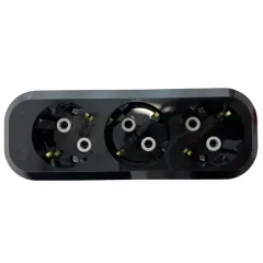 Колодка 3-пост. 2Р+E черная 16А MAKEL MGP2131
